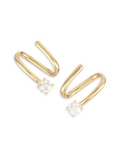 Anita Ko Women's 18k Yellow Gold & Diamond Coil Earrings