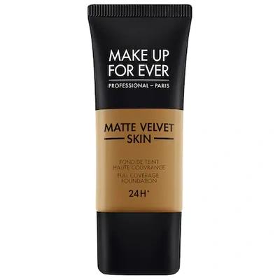 Make Up For Ever Matte Velvet Skin Full Coverage Foundation Y513 Warm Amber 1.01 oz/ 30 ml