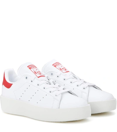 Adidas Originals Stan Smith Bold Leather Sneakers In White