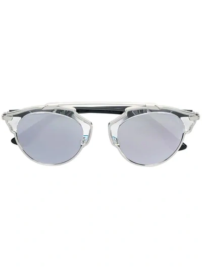 Dior So Real Sunglasses In Metallic
