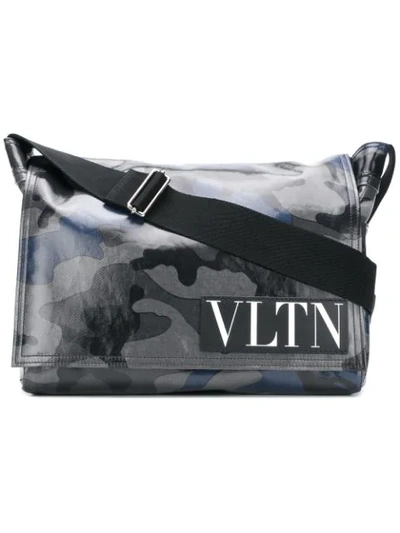 Valentino Garavani Camouflage Shoulder Bag In Grey