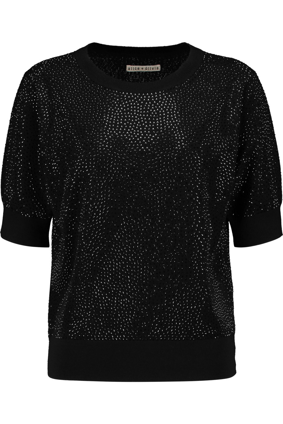 Alice And Olivia Embellished Wool-blend Sweater | ModeSens