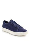 Vince Austin Nubuck Lace-up Sneakers In Cobalt