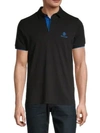 Roberto Cavalli Short-sleeve Cotton Polo In Black