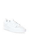 Android Homme Leather Low-top Sneakers In White