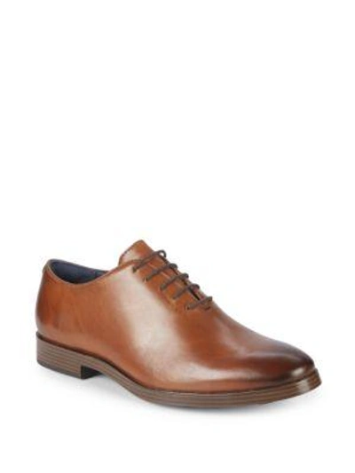 Cole Haan Jefferson Wholecut Leather Oxfords In British Tan