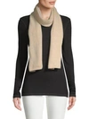 Portolano Classic Cashmere Scarf In Beige