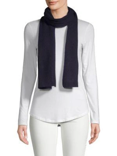 Portolano Classic Cashmere Scarf In Dark Blue