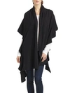 Portolano Ribbed Cashmere Wrap In Charcoal