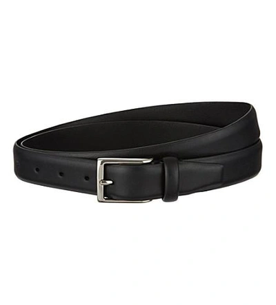 Anderson's Andersons Mens Black Soft Leather Belt