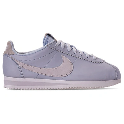 Nike women's classic cortez leather metallic casual sneakers from top finish line