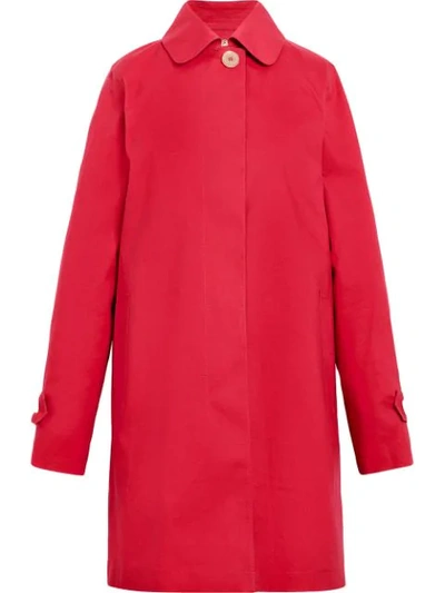Mackintosh Ruby Bonded Cotton Coat Lr-073d In Red