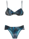 Lygia & Nanny Printed Vitória Bikini Set In Blue
