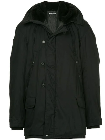 Hed Mayner Oversized Hooded Jacket In Black