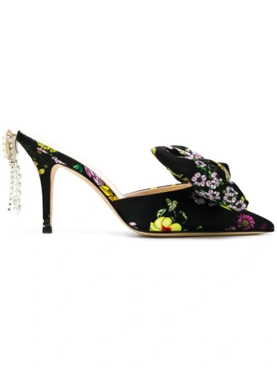 Magda Butrym H65 China Flowers Mules - Black