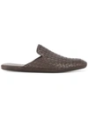 Bottega Veneta Intrecciato Design Loafers - Brown