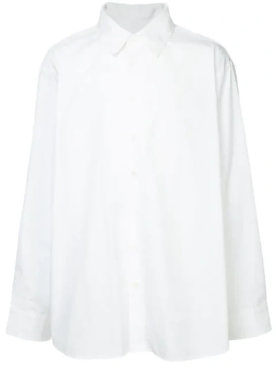 Hed Mayner Oversized Plain Shirt - White