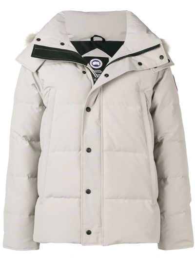 Canada Goose Padded Parka Jacket - Neutrals In Nude & Neutrals