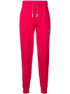 Colmar Logo Patch Track Pants In Pink