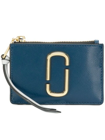 Marc Jacobs The Snapshot Compact Wallet In Blue