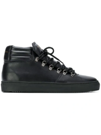 Zespà Winter Lace-up Boots In Black
