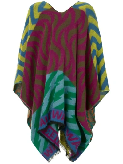 Walter Van Beirendonck P!g Poncho In Multicolour