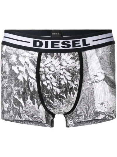 Diesel Umbx-damien Boxer Shorts - White