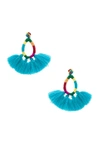 All Things Mochi The Hallu Earrings In Turquoise
