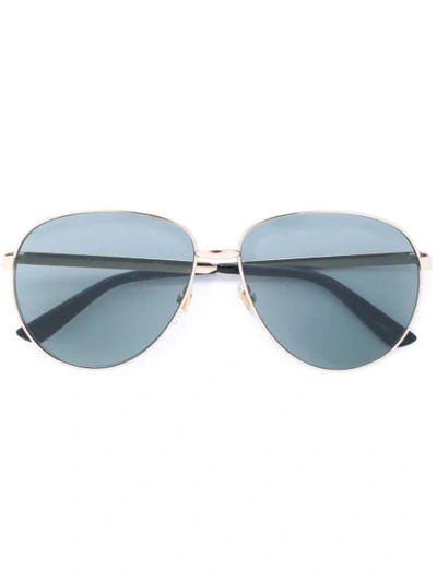 Gucci Aviator Frame Sunglasses In Metallic