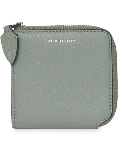 Burberry Portemonnaie Mit Reissverschluss - Grau In Grey