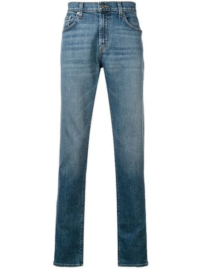 J Brand Faded Slim Fit Jeans In Blue