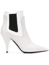 Casadei Ankle Boots In White