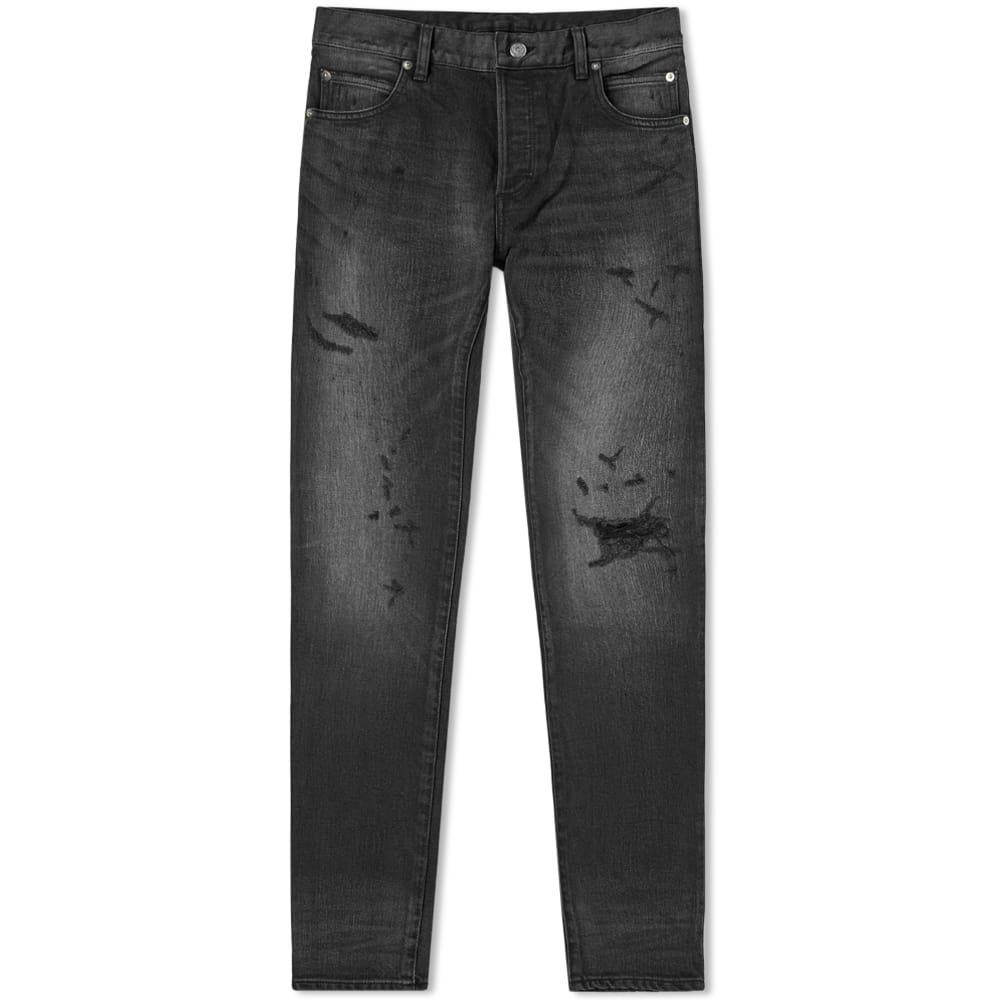 Balmain Distressed Skinny Fit Jean In Black | ModeSens