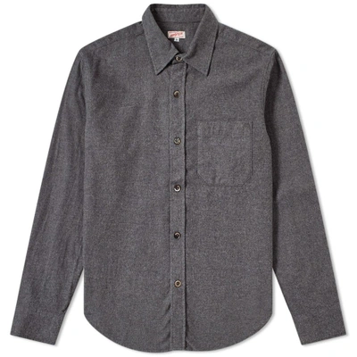 Arpenteur Ted Flannel Shirt In Grey