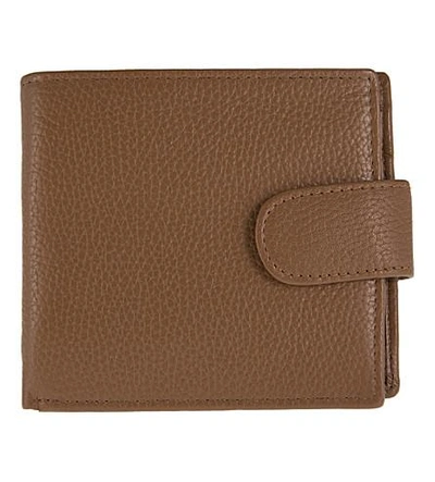 Dents Rfid Protection Leather Wallet In Cognac