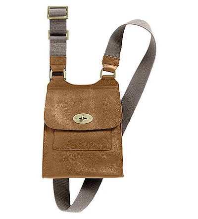 Mulberry Oak Natural Leather Antony Crossbody Bag Mulberry