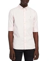 Allsaints Redondo Half Sleeve Slim Fit Button-down Shirt In Pale Pink