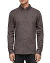Allsaints Redondo Slim Fit Button-down Shirt In Core Gray