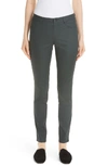 Lafayette 148 Mercer Coated Skinny Jeans In Spruce