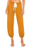 Eberjey Cropped Winter Heather Pant In Burnt Amber