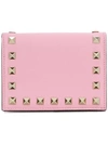 Valentino Garavani Rockstud Wallet In Water Rose (pink)