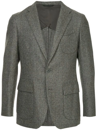 D'urban Tweed Blazer Jacket In Multicolour