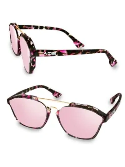 Aqs Women's Scout 55mm Square Sunglasses In Pink