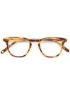 Garrett Leight Brooks Glasses In Brown