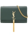 Saint Laurent Monogram Clutch Bag - Green