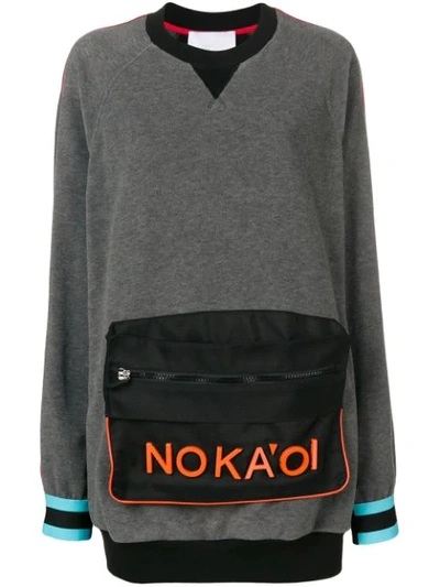 No Ka'oi Pouch Sweatshirt In Grey