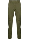 Polo Ralph Lauren Flat Front Trousers In Green
