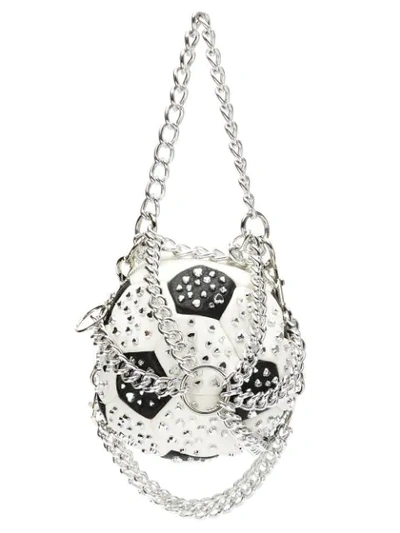 À La Garçonne Ball Apliqué Shoulder Bag In Black