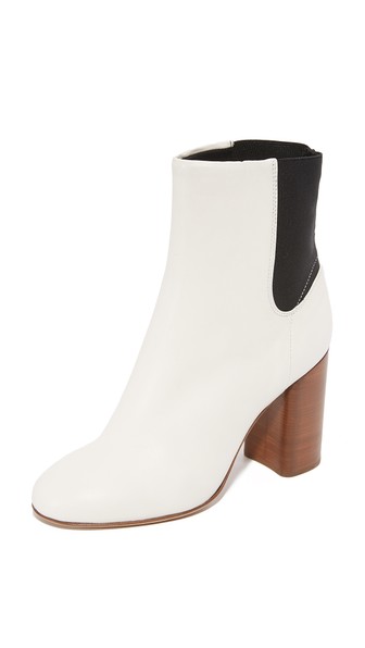 Rag & Bone Agnes Leather Ankle Boot, White | ModeSens