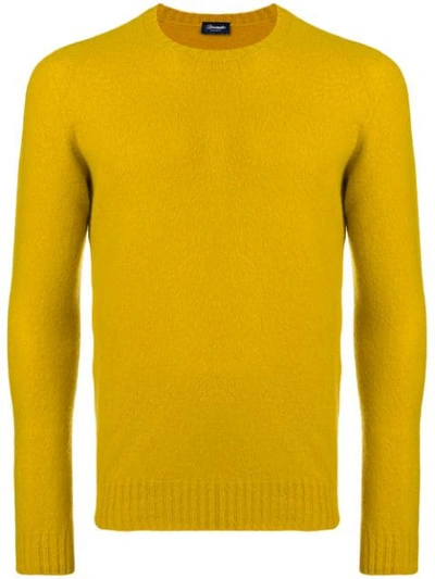 Drumohr Long-sleeve Fitted Sweater - Yellow